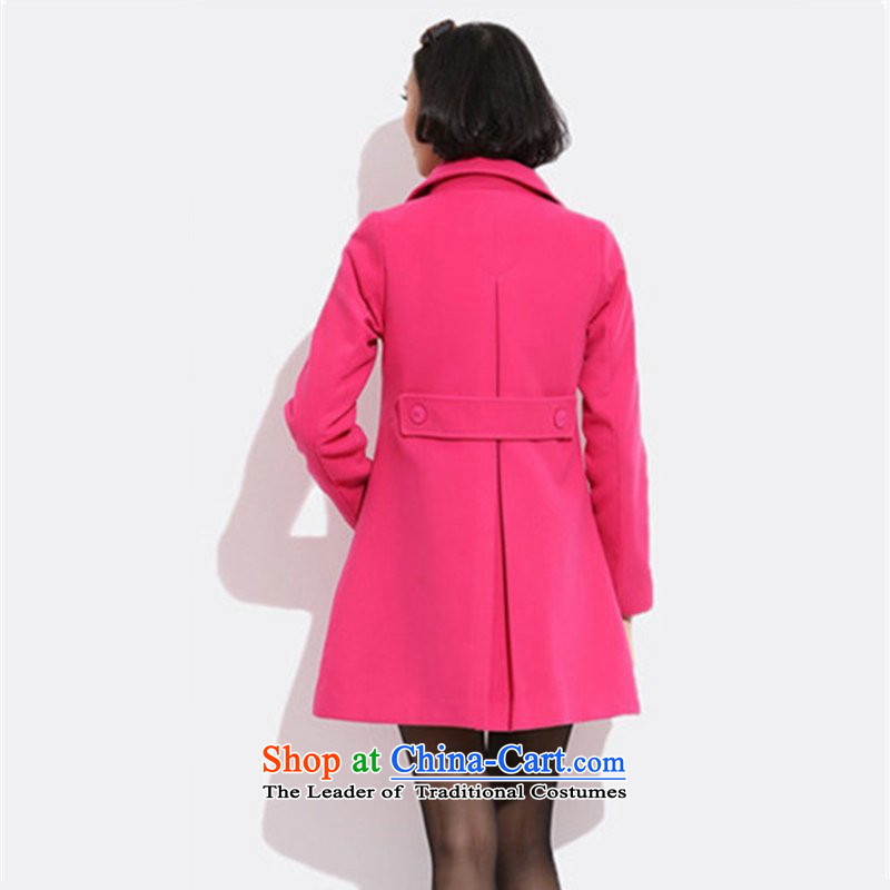 Curran ad winter clothing new xl women in Europe and the coat is gross long thin hair? jacket graphics Sau San long-sleeved lapel a windbreaker J5918 XL(120-140 red), the burden of Atlas Copco (current) Trent shopping on the Internet has been pressed.