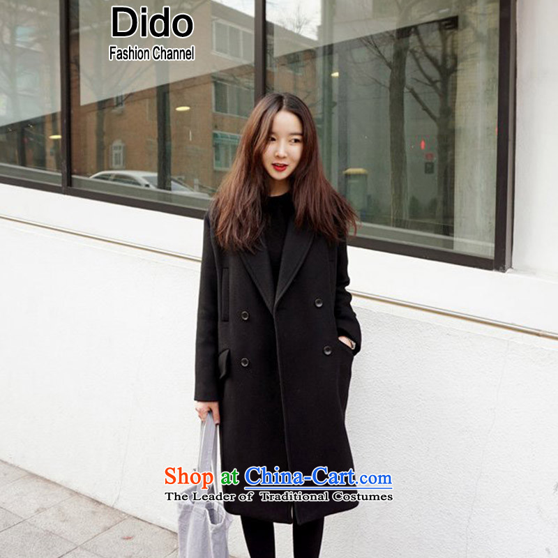 Dido female jacket coat gross? In Korean long thick coat female larger female black M,dido channel,,, fashion shopping on the Internet