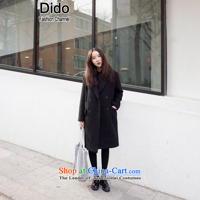 Dido female jacket coat gross? In Korean long thick coat female larger female black M,dido channel,,, fashion shopping on the Internet