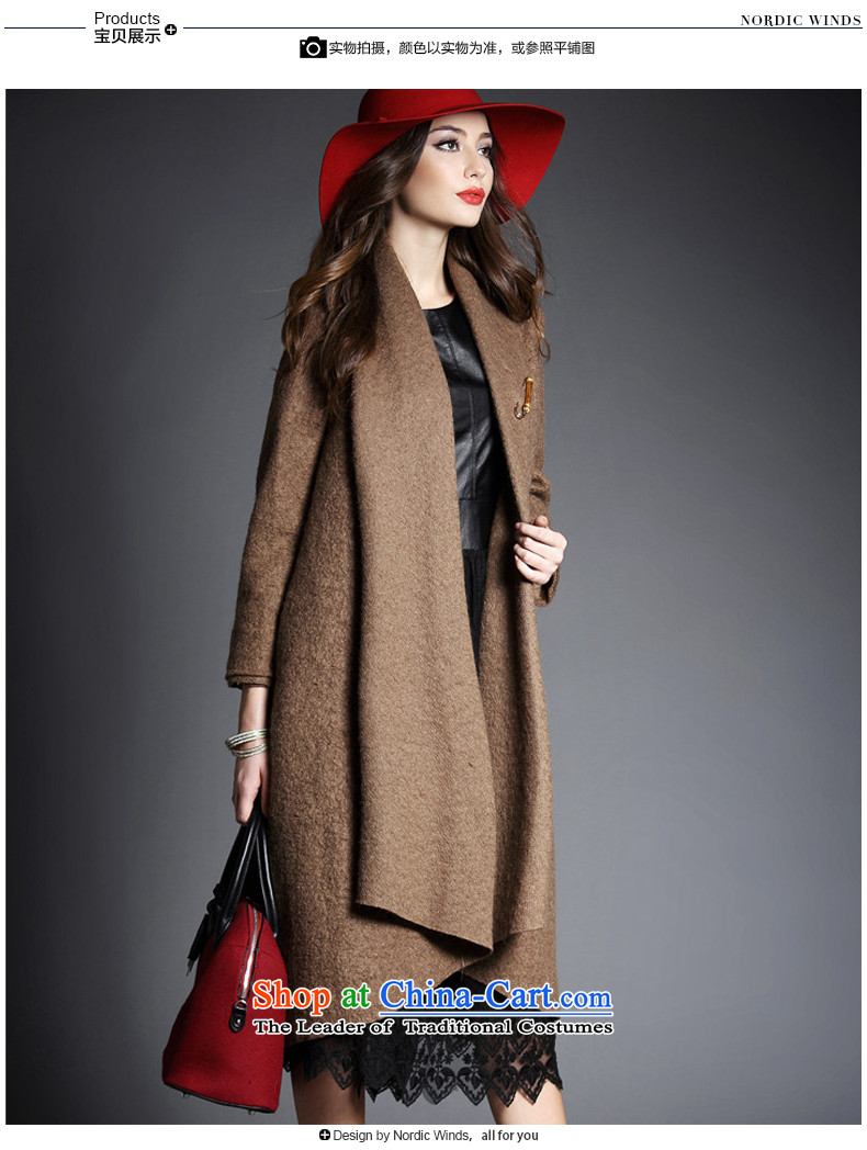 The Nordic wind hair? 2015 autumn and winter coats female new women's largest lapel pure color is not under the rules of long-sleeved cloak-jacket coat? female gross in long and color code picture, prices, brand platters! The elections are supplied in the national character of distribution, so action, buy now enjoy more preferential! As soon as possible.