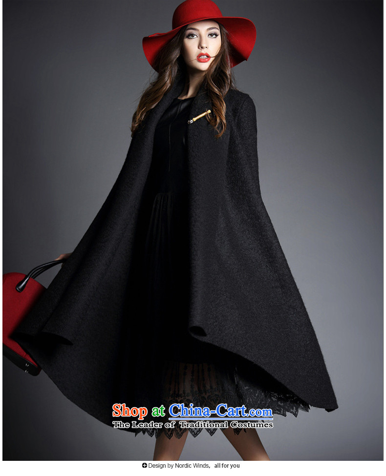 The Nordic wind hair? 2015 autumn and winter coats female new women's largest lapel pure color is not under the rules of long-sleeved cloak-jacket coat? female gross in long and color code picture, prices, brand platters! The elections are supplied in the national character of distribution, so action, buy now enjoy more preferential! As soon as possible.