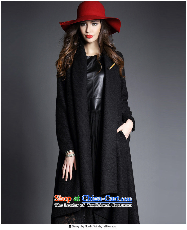 The Nordic wind hair? 2015 autumn and winter coats female new women's largest lapel pure color is not under the rules of long-sleeved cloak-jacket coat? female gross in long and color code picture, prices, brand platters! The elections are supplied in the national character of distribution, so action, buy now enjoy more preferential! As soon as possible.