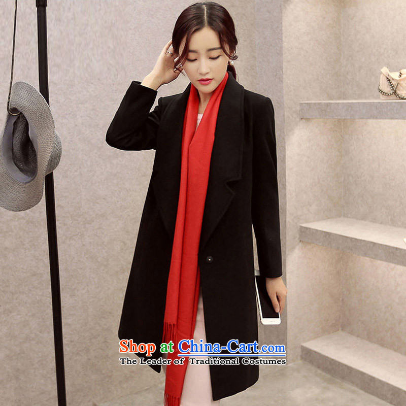 Easy to Mr NGAN gross Korean female coat? jacket for women in the cotton waffle long a wool coat women red plus cotton, M, Dongguan Ngan shopping on the Internet has been pressed.