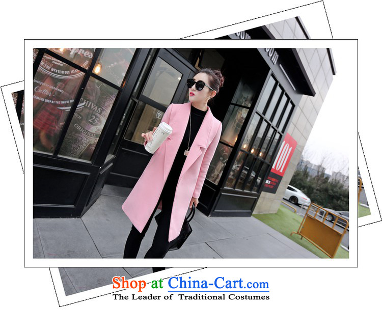 Easy to Mr NGAN gross coats female jacket in this long and lint-free Korean version of 