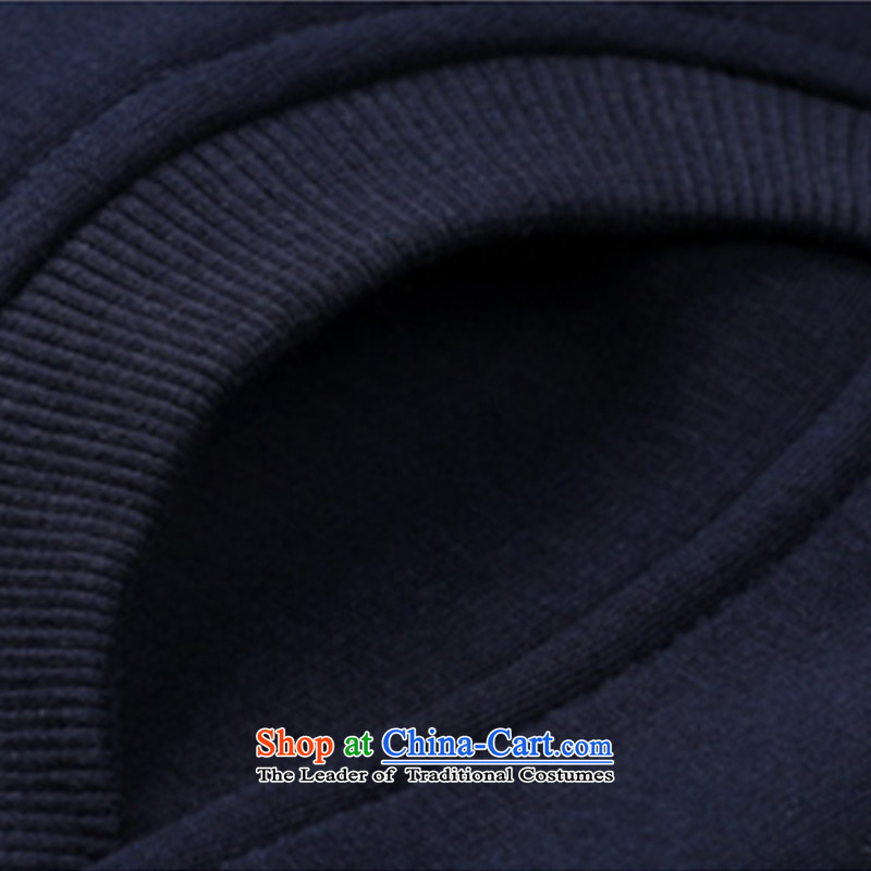 1476#2015 autumn and winter new Korean Sau San plus large plush sweater kits stylish women dark blue , L, Zhou Yi Yan Shopping on the Internet has been pressed.