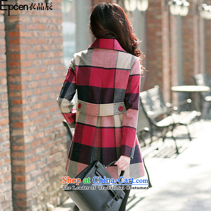Yi Jin (epcen No. 2015) autumn and winter female new products are graphics thin-decorated mine-grid GT9612 jacket? Picture gross color M Yi Jin (epcen NO.) , , , shopping on the Internet