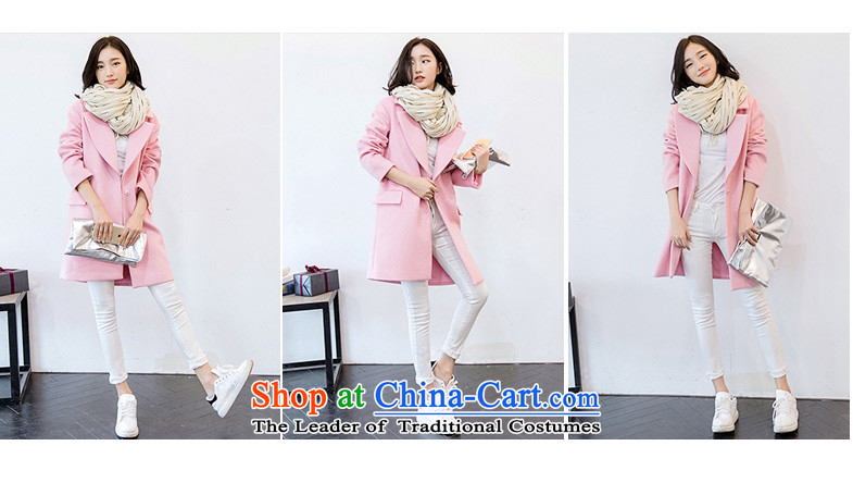 The ki autumn and winter coats of stylish girl Ms.? What gross jacket pink coat temperament Korean Sau San jacket female pink XL Photo, prices, brand platters! The elections are supplied in the national character of distribution, so action, buy now enjoy more preferential! As soon as possible.