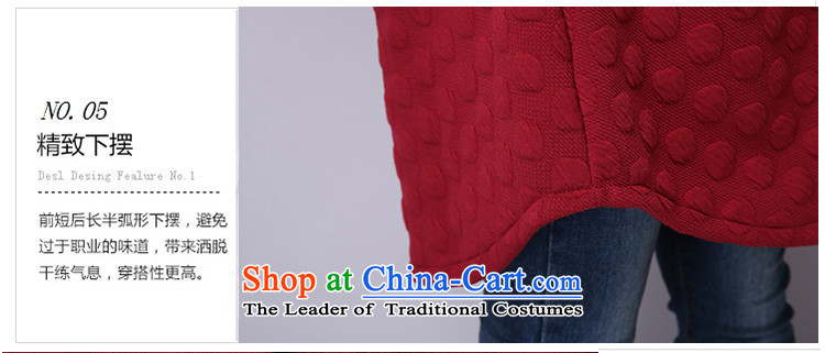 2015 Autumn and Winter Korea MEISUDI version of large numbers of female clamp cotton waffle hooks up long loose video thin black long-sleeved sweater XXL picture, prices, brand platters! The elections are supplied in the national character of distribution, so action, buy now enjoy more preferential! As soon as possible.