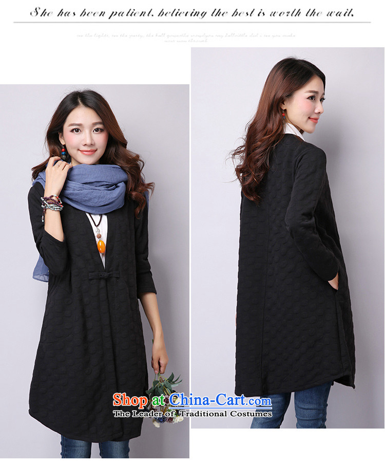 2015 Autumn and Winter Korea MEISUDI version of large numbers of female clamp cotton waffle hooks up long loose video thin black long-sleeved sweater XXL picture, prices, brand platters! The elections are supplied in the national character of distribution, so action, buy now enjoy more preferential! As soon as possible.