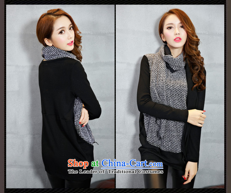Library Leah 2015 new larger women Fall/Winter Collections Korean to intensify the knitwear K150 black velvet 3XL plus picture, prices, brand platters! The elections are supplied in the national character of distribution, so action, buy now enjoy more preferential! As soon as possible.