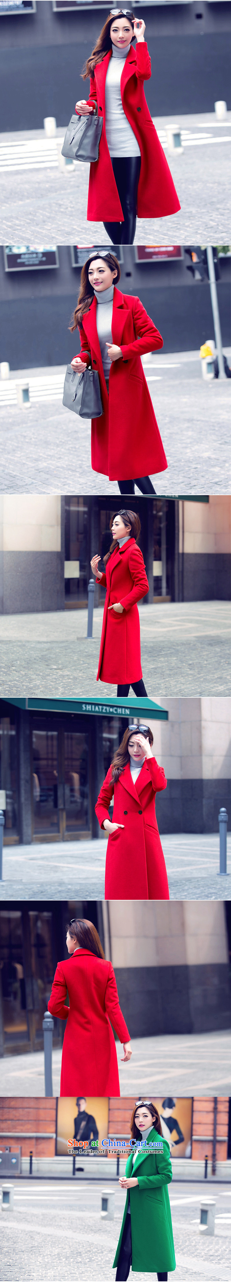 The population of Lin stylish new winter 2015 Long a wool coat temperament was too long, thick Sau San Laptop red jacket? gross XL Photo, prices, brand platters! The elections are supplied in the national character of distribution, so action, buy now enjoy more preferential! As soon as possible.
