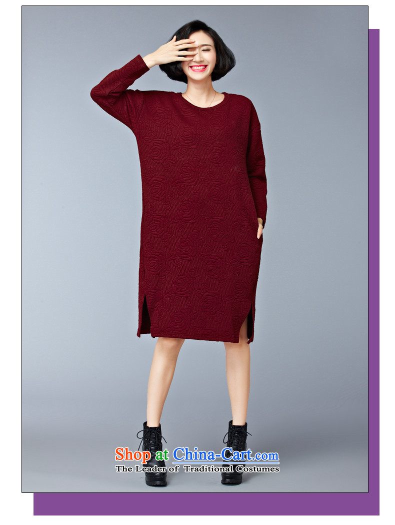 2015 Autumn and Winter Korea MEISUDI version of large numbers of ladies thick cotton loose video clip mm thin, long, forming the long-sleeved black skirt are loose) code (pictures, prices, brand platters! The elections are supplied in the national character of distribution, so action, buy now enjoy more preferential! As soon as possible.