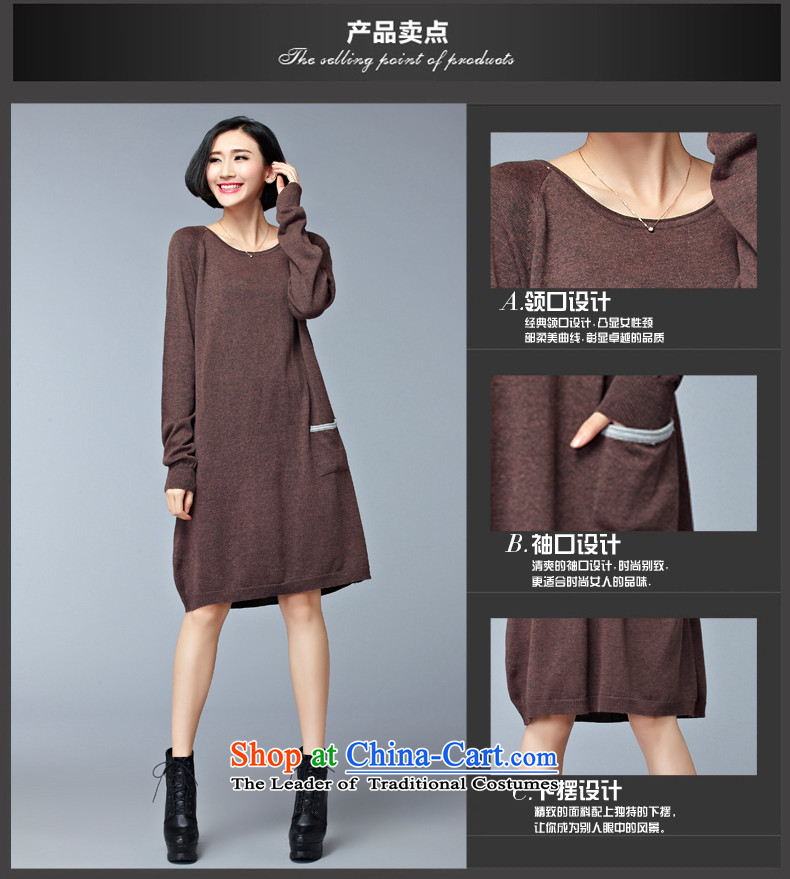 2015 Autumn and Winter Korea MEISUDI version of large numbers of ladies fashion in the thin long loose video) Knitted Shirt, forming the wild long-sleeved sweater dresses gray photo, prices, brand platters! The elections are supplied in the national character of distribution, so action, buy now enjoy more preferential! As soon as possible.