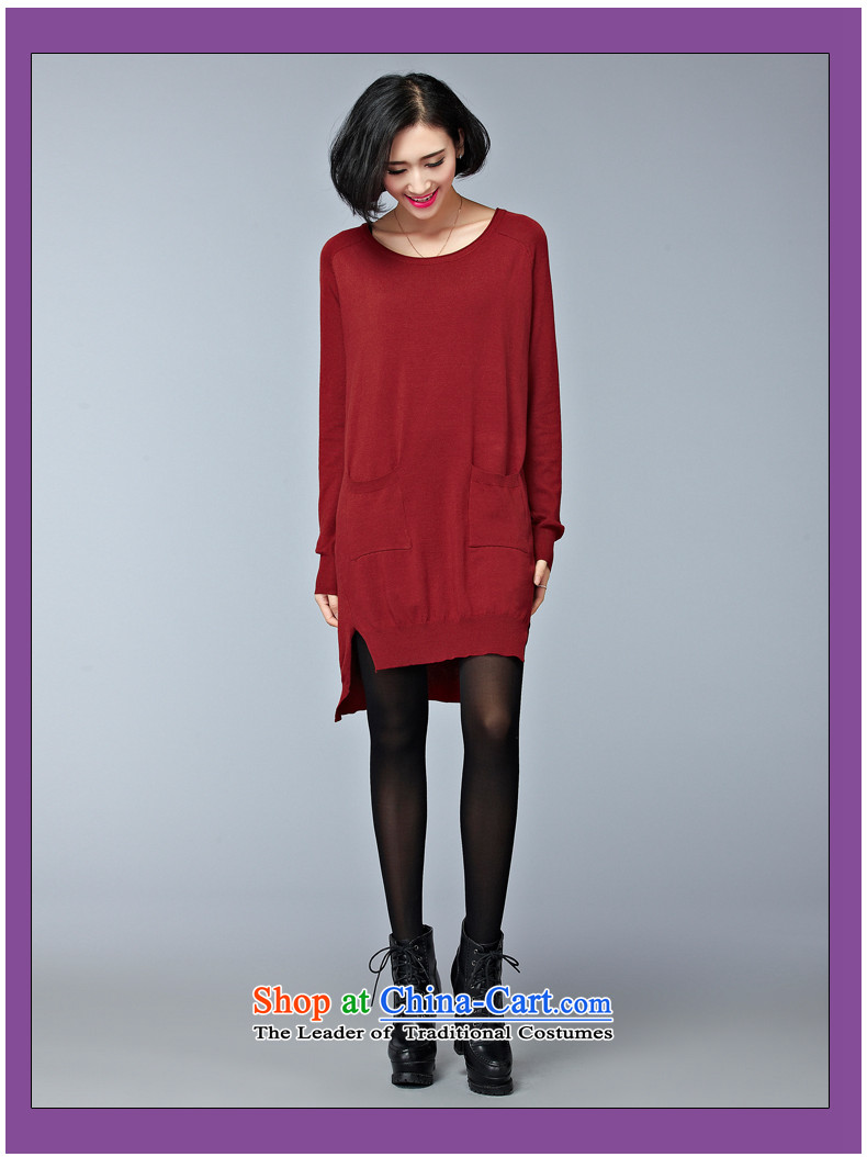 2015 Autumn and Winter Korea MEISUDI version of large numbers of ladies in relaxd and stylish long Knitted Shirt pocket forming the wild black skirt are code (loose) Picture, prices, brand platters! The elections are supplied in the national character of distribution, so action, buy now enjoy more preferential! As soon as possible.