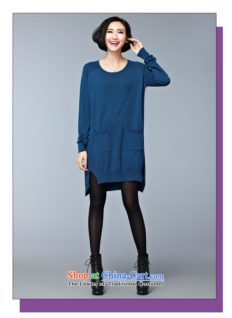 2015 Autumn and Winter Korea MEISUDI version of large numbers of ladies in relaxd and stylish long Knitted Shirt pocket forming the wild black skirt are code (loose) Picture, prices, brand platters! The elections are supplied in the national character of distribution, so action, buy now enjoy more preferential! As soon as possible.