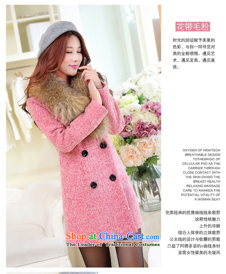 China, slave 2015 Fall/Winter Collections of autumn, the new Korean version in the medium to long term, Sau San Mao jacket for the bold? Nagymaros spend? female Z329 gross coats rose XXL picture, prices, brand platters! The elections are supplied in the national character of distribution, so action, buy now enjoy more preferential! As soon as possible.