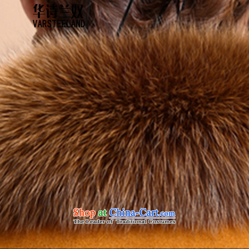 China, slave autumn and winter 2015 cashmere overcoat new girl? Long butted fox gross washable wool coat female Z238? Yellow XL, China of slavery (VARSTEELANO) , , , shopping on the Internet