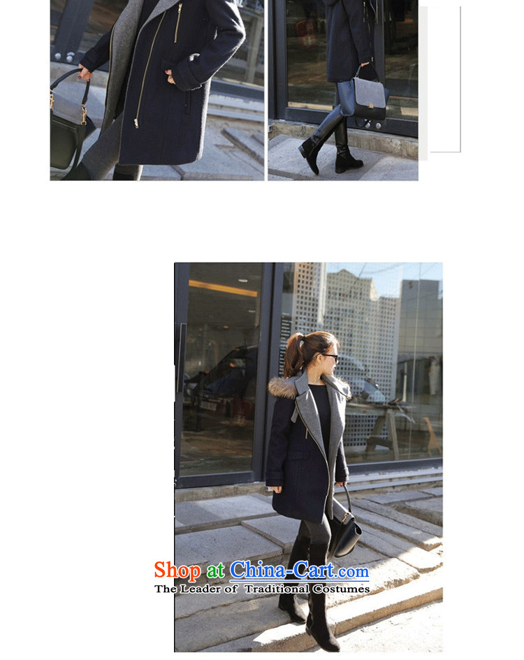 To Doi Connie gross? autumn and winter, female COAT 2015 Autumn for women Korean female coats of Sau San Mao? 6300 All-in dark blue XL Photo, prices, brand platters! The elections are supplied in the national character of distribution, so action, buy now enjoy more preferential! As soon as possible.