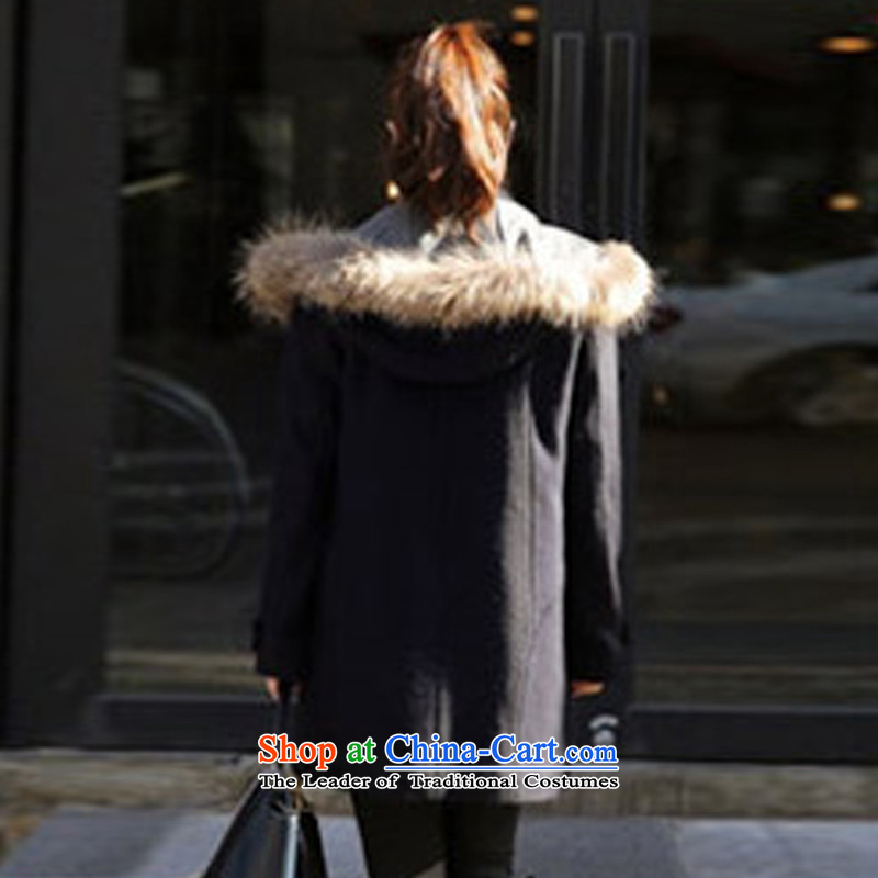 To Doi Connie gross? autumn and winter, female coat 2015 Autumn for women Korean female coats of Sau San Mao? 6300 All-in dark blue XL, Stephanie (qiaodaini is Diana) , , , shopping on the Internet