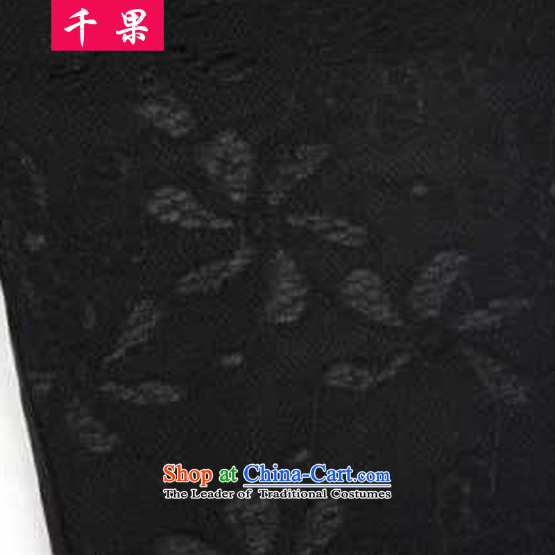 Thousands of autumn and winter fruit new to xl elastic waist trousers, forming the lace Sau San Fat mm maximum code trousers ladies pants high elastic waist trousers pin skinny graphics 2103 Black 3XL160-180 around 922.747, thousands of fruit (QIANGUO shopping on the Internet has been pressed.)