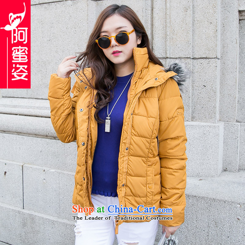 Leisure wild thick mm larger women to increase the solid color cotton clothing is a long jacket, Sau San cotton coat girls 96.8 Nai Wong Tai code 5XL, AMISTA ASAGAYA Gigi Lai , , , shopping on the Internet