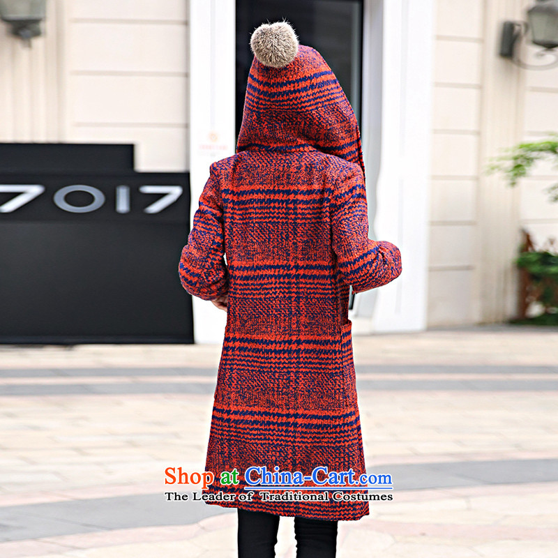 Dependency Edge gross? 2015 winter coats female new women in Korean long hair Sau San? 8518 female red of coat - COTTON M dependency edge , , , shopping on the Internet