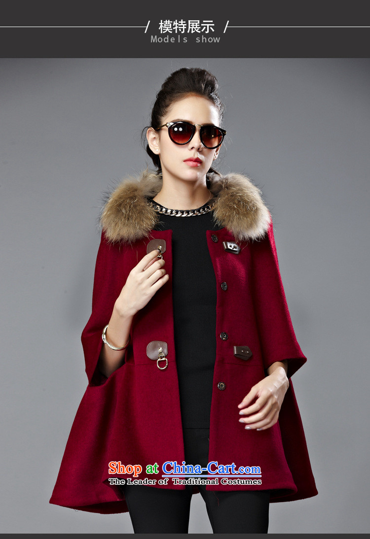 Youth Yi So 2015 Winter Western female body hair is decorated jacket with thin hair for video single row detained short of female wine red cloak? M picture, prices, brand platters! The elections are supplied in the national character of distribution, so action, buy now enjoy more preferential! As soon as possible.