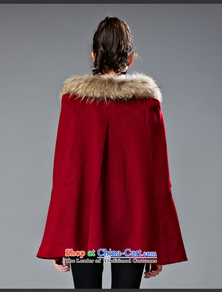 Youth Yi So 2015 Winter Western female body hair is decorated jacket with thin hair for video single row detained short of female wine red cloak? M picture, prices, brand platters! The elections are supplied in the national character of distribution, so action, buy now enjoy more preferential! As soon as possible.