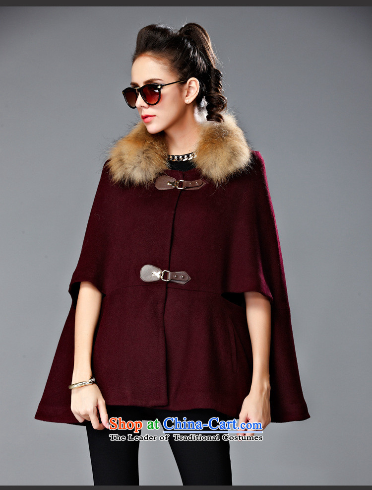 Youth Yi So 2015 Winter Western female body hair is decorated jacket with thin hair for video single row detained short of female wine red cloak? M picture, prices, brand platters! The elections are supplied in the national character of distribution, so action, buy now enjoy more preferential! As soon as possible.