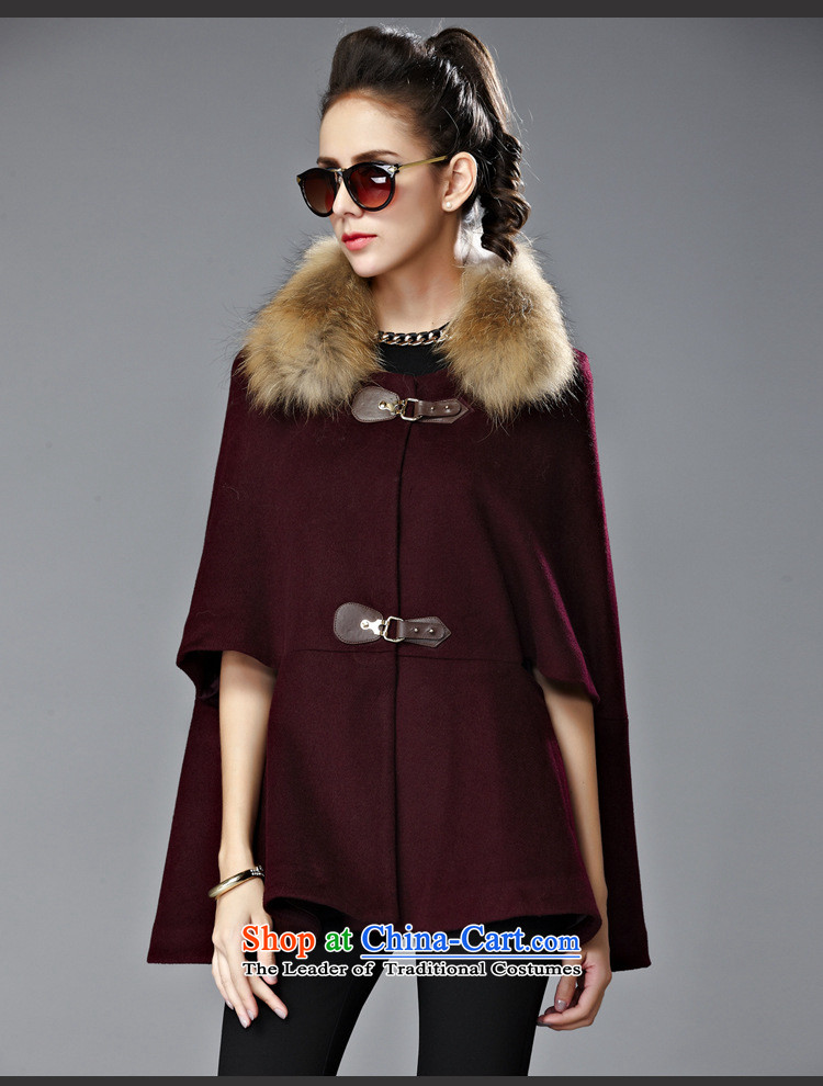 Youth Yi So 2015 Winter Western female body hair is decorated jacket with thin hair for video single row detained short of female wine red cloak? M picture, prices, brand platters! The elections are supplied in the national character of distribution, so action, buy now enjoy more preferential! As soon as possible.