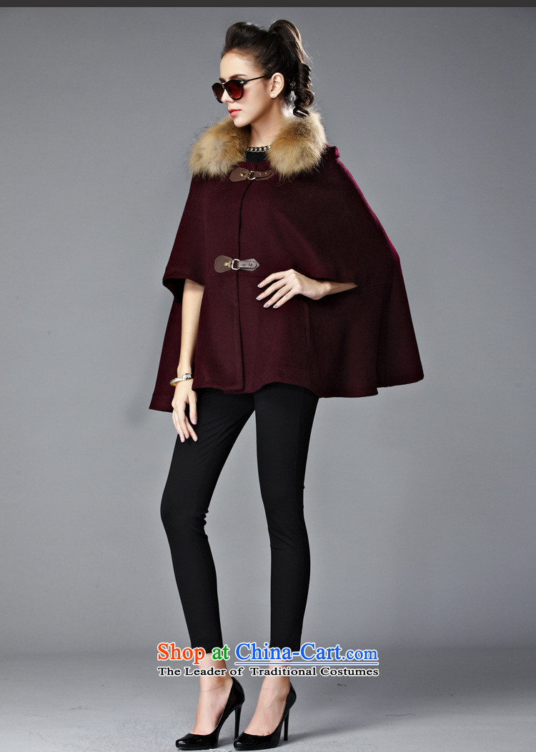 Youth Yi So 2015 Winter Western female body hair is decorated jacket with thin hair for video single row detained short of female wine red cloak? M picture, prices, brand platters! The elections are supplied in the national character of distribution, so action, buy now enjoy more preferential! As soon as possible.