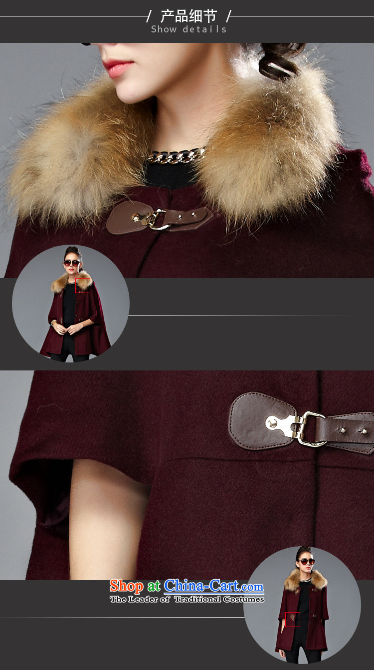Youth Yi So 2015 Winter Western female body hair is decorated jacket with thin hair for video single row detained short of female wine red cloak? M picture, prices, brand platters! The elections are supplied in the national character of distribution, so action, buy now enjoy more preferential! As soon as possible.