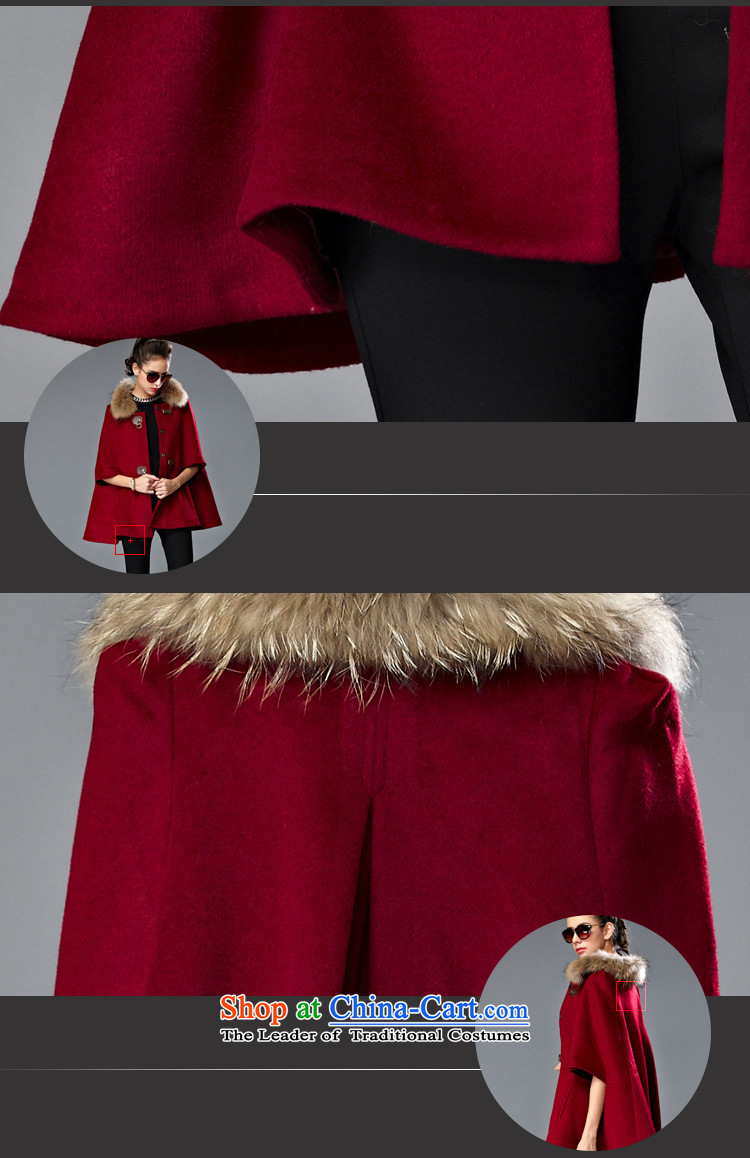 Youth Yi So 2015 Winter Western female body hair is decorated jacket with thin hair for video single row detained short of female wine red cloak? M picture, prices, brand platters! The elections are supplied in the national character of distribution, so action, buy now enjoy more preferential! As soon as possible.