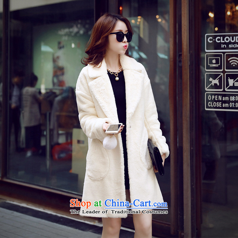 The Champs Elysees Honey Love 2015 winter clothing new larger Fat MM female hair? Korean lamb, lint-free cotton wool-thick warm in female long jacket, Opal M Heung Love (XIANGAIMI honey) , , , shopping on the Internet