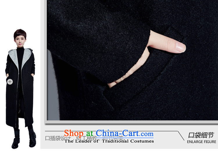 2015 winter clothing new Western wind long coats fleece? female Female Cap gross girls jacket? Long Large winter a wool coat female black M picture, prices, brand platters! The elections are supplied in the national character of distribution, so action, buy now enjoy more preferential! As soon as possible.