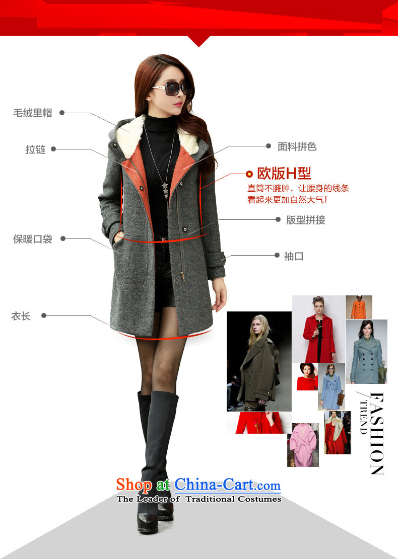 According to the Korea Women's 2015 Connie New Sau San? 8281 gross coats female brick-red L picture, prices, brand platters! The elections are supplied in the national character of distribution, so action, buy now enjoy more preferential! As soon as possible.