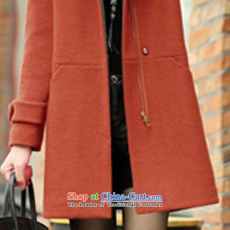According to the Korea Women's 2015 Connie New Sau San? 8281 gross coats female brick-red , L, won by Stephanie (hanye ninie) , , , shopping on the Internet