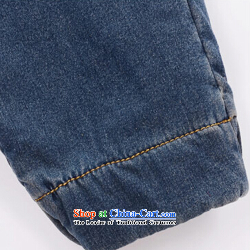 Mr James TIEN Yi Won thick mm autumn replacing Harun trousers female thick girls' Graphics thin) lint-free thick jeans female students xl women winter clothing to increase female XXXL blue jeans 140 to 160 catties can penetrate, Jun Yi Han (JUNYIHAN) , ,