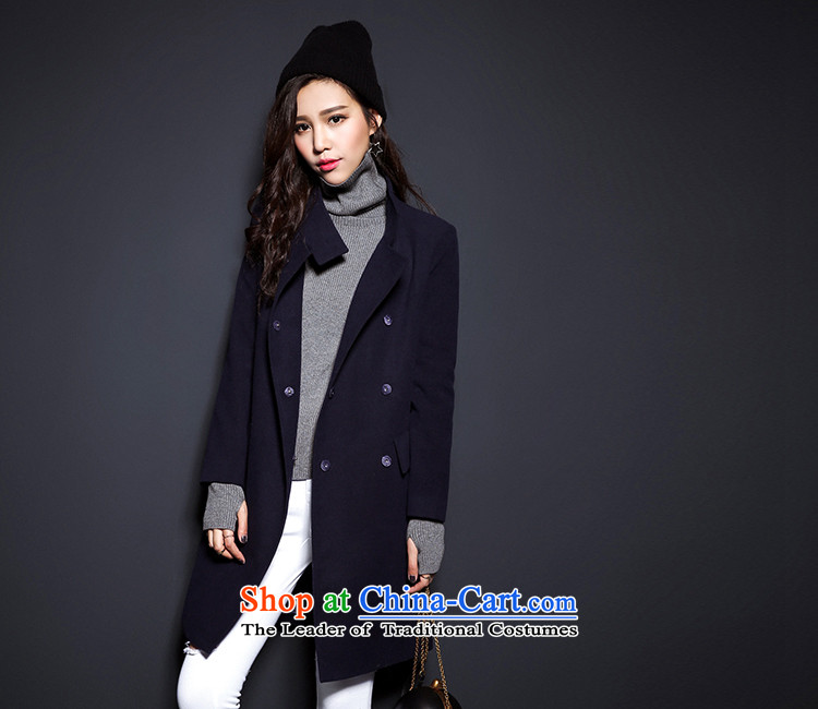 (Non-dual 12 7- Pearl? 2015 winter coats gross new long coats)? jacket female navy blue XL Photo, prices, brand platters! The elections are supplied in the national character of distribution, so action, buy now enjoy more preferential! As soon as possible.