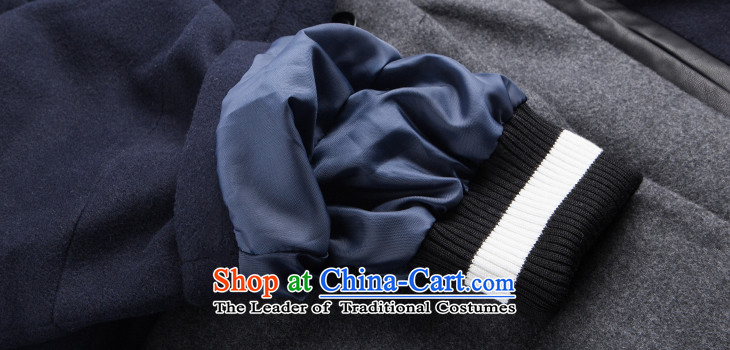 7 Huan? 2015 winter coats gross new stitching color long coats)? female gray M picture, prices, brand platters! The elections are supplied in the national character of distribution, so action, buy now enjoy more preferential! As soon as possible.