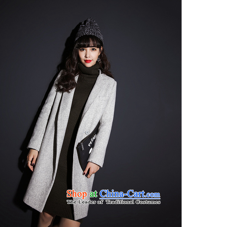 7 Huan gross? female Korean jacket 2015 winter new tri-color double-side coats gray  M picture, prices, brand platters! The elections are supplied in the national character of distribution, so action, buy now enjoy more preferential! As soon as possible.