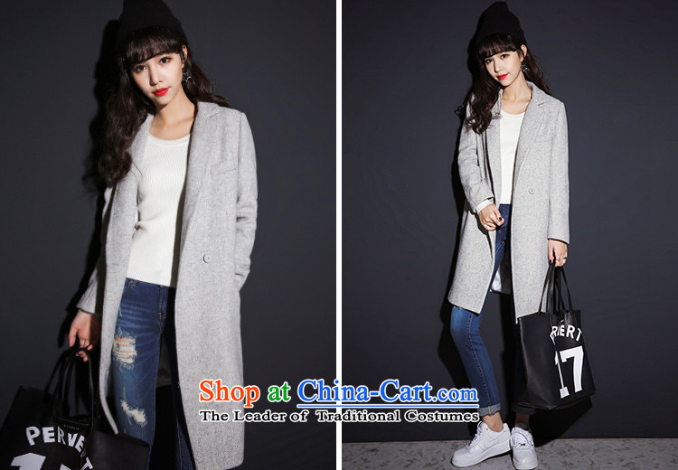 7 Huan gross? female Korean jacket 2015 winter new tri-color double-side coats gray  M picture, prices, brand platters! The elections are supplied in the national character of distribution, so action, buy now enjoy more preferential! As soon as possible.