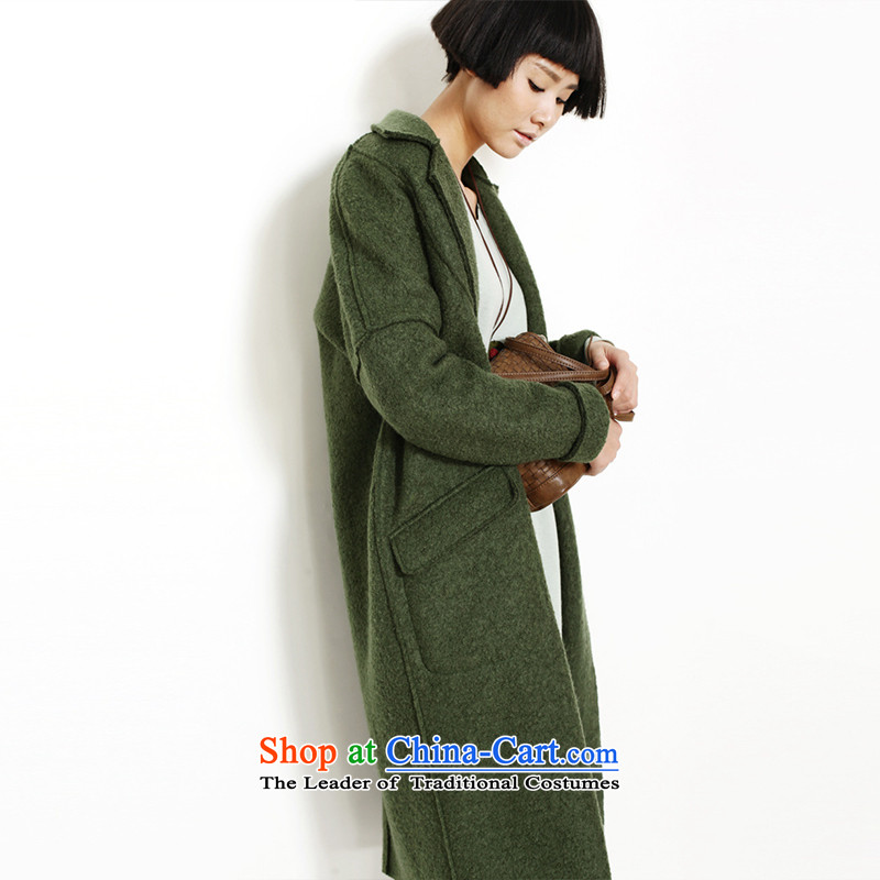 The cloud on the life of the 2015 autumn and winter new arts woolen coat long jacket 53W3227 gross? olive , L, clouds, life has been pressed shopping on the Internet