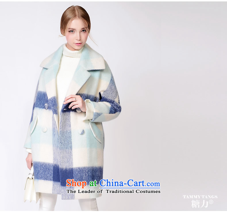In 2015 winter sugar new European sites in the lapel latticed long wool coat jacket women gross? The blue and the Green Grid (pre-sale 5 December shipment) S picture, prices, brand platters! The elections are supplied in the national character of distribution, so action, buy now enjoy more preferential! As soon as possible.