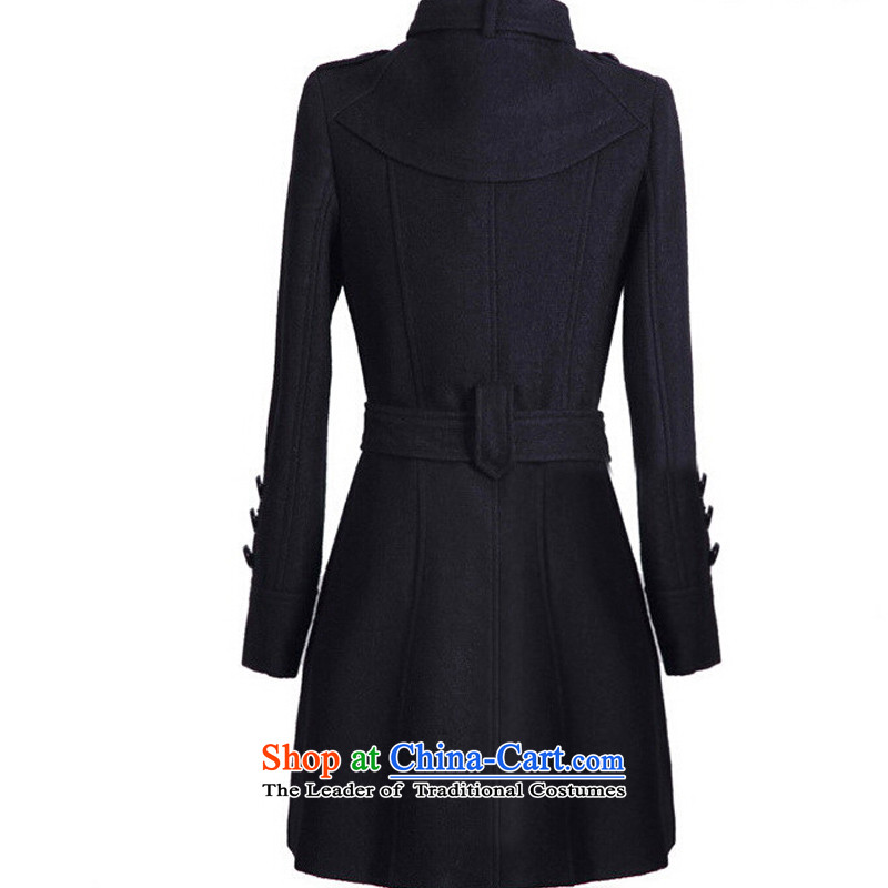 Min-a wool coat 2015 Fall/Winter Collections new larger gross girls jacket? long graphics thin collar Sau San gross and color coats 2XL,? Min KIOSK.... shopping on the Internet