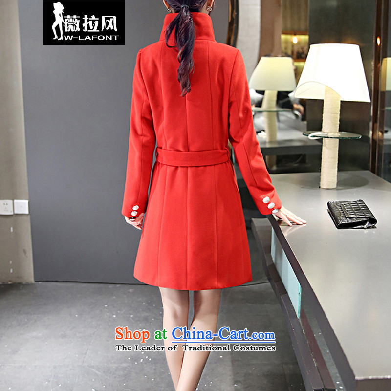 Vera wind 2015 autumn and winter new Korean female jacket is thick hair, long wool Sau San a wool coat gross? windbreaker female red XL, Vera winds (W-LAFONT) , , , shopping on the Internet