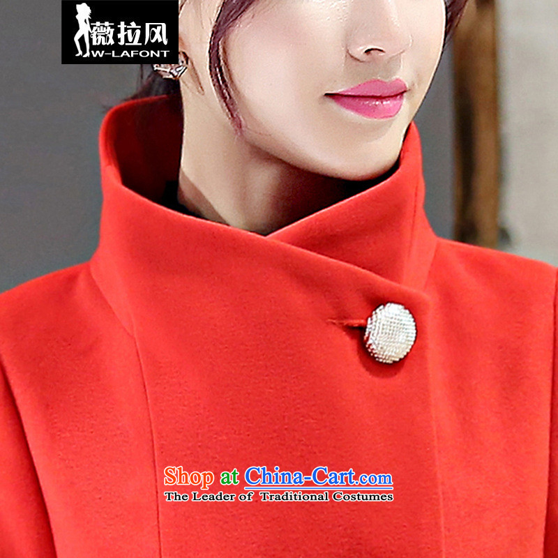 Vera wind 2015 autumn and winter new Korean female jacket is thick hair, long wool Sau San a wool coat gross? windbreaker female red XL, Vera winds (W-LAFONT) , , , shopping on the Internet