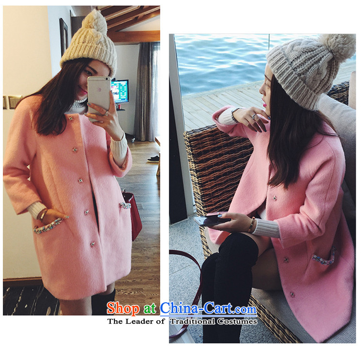 Wooden Geun-hye pockets in Pearl of the nails long single row clip hair? 11916 Female pink L/165(88a) coats picture, prices, brand platters! The elections are supplied in the national character of distribution, so action, buy now enjoy more preferential! As soon as possible.