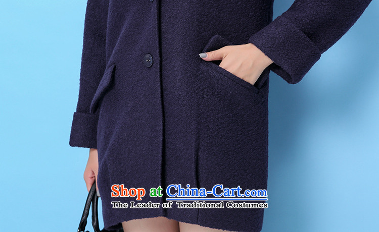 La Chapelle candies2015 winter New Pure Color Weaving in the rotator cuff-long hair? coats female navy S picture, prices, brand platters! The elections are supplied in the national character of distribution, so action, buy now enjoy more preferential! As soon as possible.