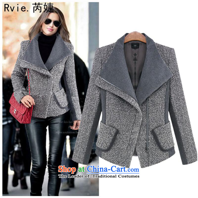 The European station 2015 autumn and winter new suit for a modern Europe thin hair graphics Sau San? 9928 Short jacket, black , L, and involved (rvie.) , , , shopping on the Internet